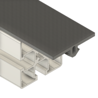 MODULAR SOLUTIONS PVC COVER PROFILE&lt;br&gt;FLAT RUBBER W/RIDGES, CUT TO ANY LENGTH PRICE / METER SHOWN